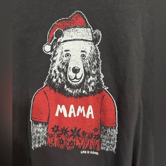 Life Is Good Charcoal Crusher Tee Mama Bear size XXL - Picture 4 of 7